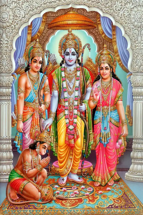 RM104 Lord Ram Plain, Glitter, Stone, Crystal High Gloss Decorative Tile by Global Art