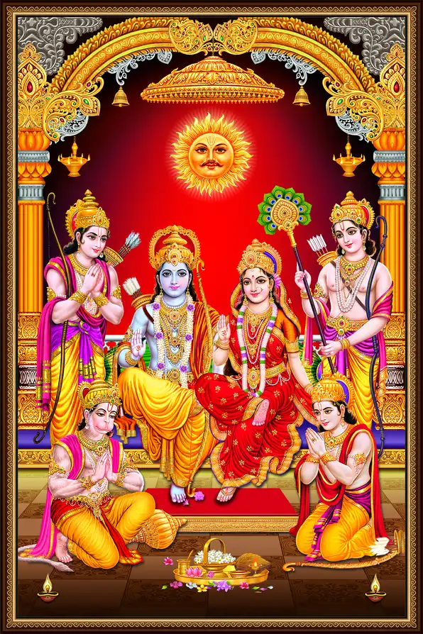 RM111 Lord Ram Plain, Glitter, Stone, Crystal High Gloss Decorative Tile by Global Art
