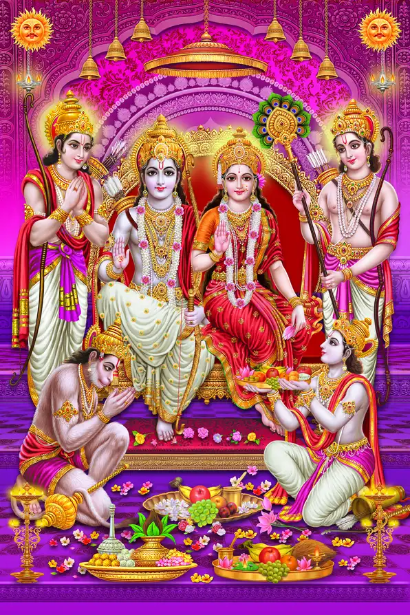 RM112 Lord Ram Plain, Glitter, Stone, Crystal High Gloss Decorative Tile by Global Art