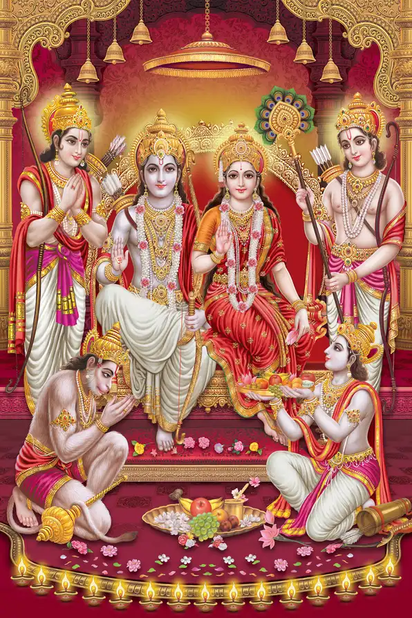 RM113 Lord Ram Plain, Glitter, Stone, Crystal High Gloss Decorative Tile by Global Art