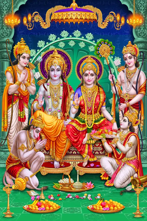 RM119 Lord Ram Plain, Glitter, Stone, Crystal High Gloss Decorative Tile by Global Art