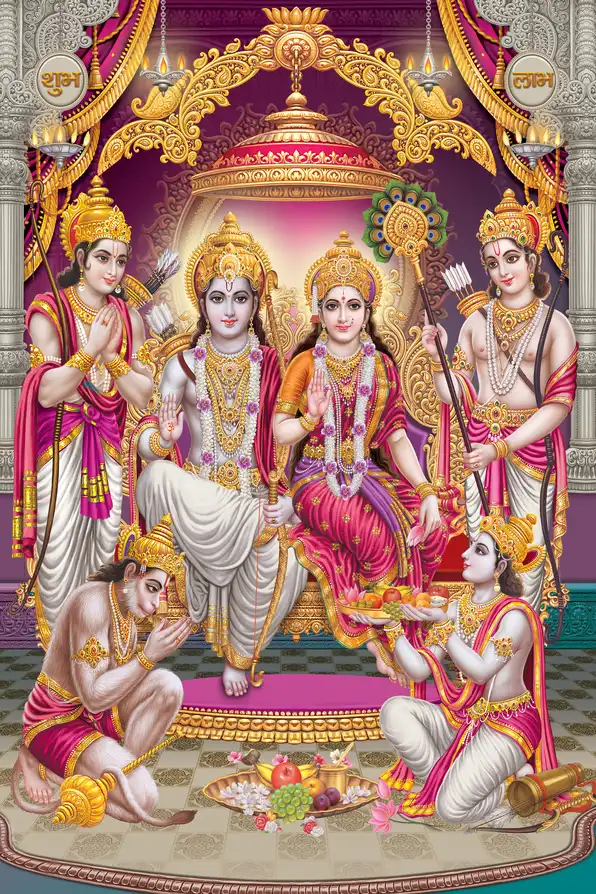 RM122 Lord Ram Plain, Glitter, Stone, Crystal High Gloss Decorative Tile by Global Art