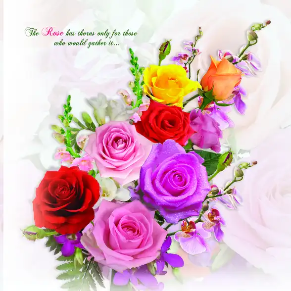 0594 Flower Plain, Glitter High Gloss Decorative Tile by Global Art