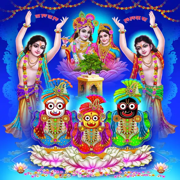 0667 Gour Nitai Plain, Glitter, Stone, Crystal High Gloss Decorative Tile by Global Art
