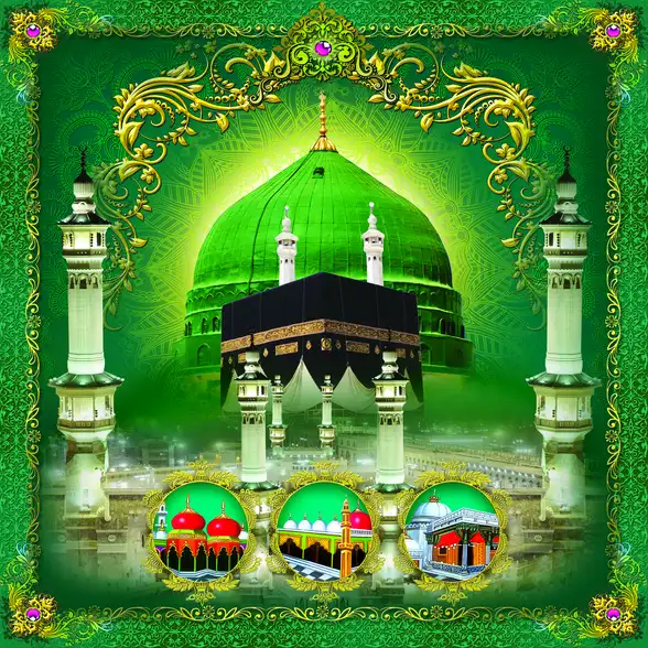 0723 Islamic Collection Plain, Glitter, Stone, Crystal High Gloss Decorative Tile by Global Art