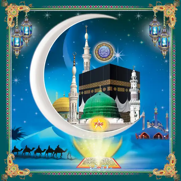 0752 Islamic Collection Plain, Glitter, Stone, Crystal High Gloss Decorative Tile by Global Art