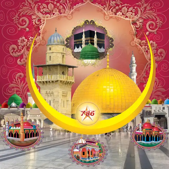 0765 Islamic Collection Plain, Glitter, Stone, Crystal High Gloss Decorative Tile by Global Art