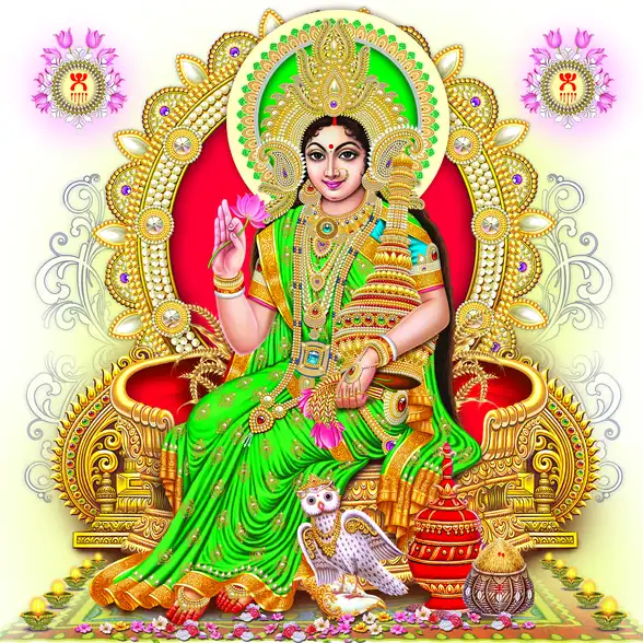 1234 Lakshmi Plain, Glitter, Stone, Crystal High Gloss Decorative Tile by Global Art