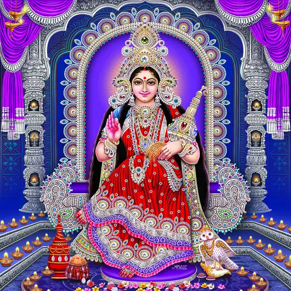 1254 Lakshmi Plain, Glitter, Stone, Crystal High Gloss Decorative Tile by Global Art