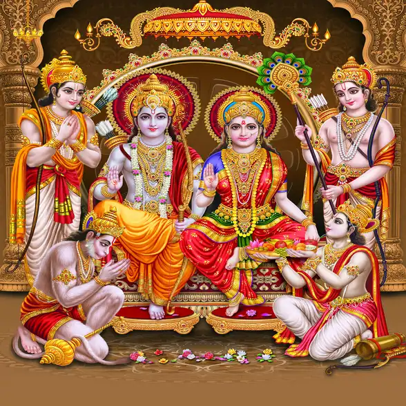 1859 Lord Ram Plain, Glitter, Crystal, Stone High Gloss Decorative Tile by Global Art