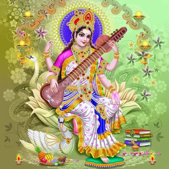 0982 Saraswati Plain, Glitter, Stone, Crystal High Gloss Decorative Tile by Global Art