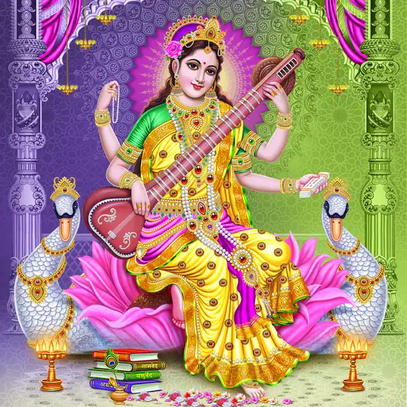 0983 Saraswati Plain, Glitter, Stone, Crystal High Gloss Decorative Tile by Global Art