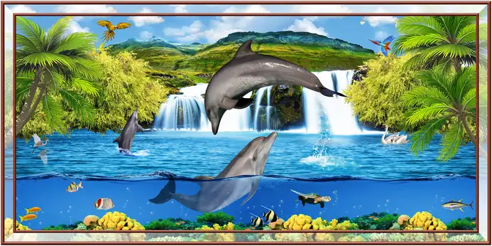 MX314 Animal Plain, Glitter High Gloss Decorative Tile by Global Art