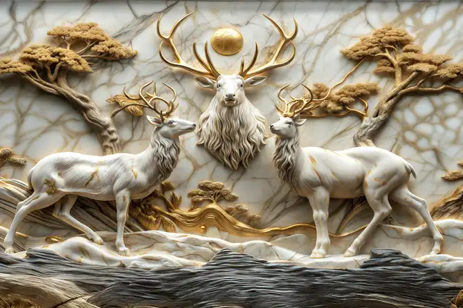 CY308 Animal Crystal High Gloss Decorative Tile by Global Art