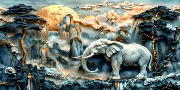 CY018 Animal Crystal High Gloss Decorative Tile by Global Art